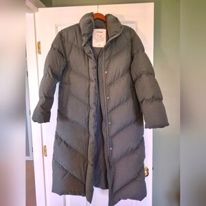 Aritzia Wilfred The Cloud Puff Women's Light Muted Sage Puffer Coat Size XS